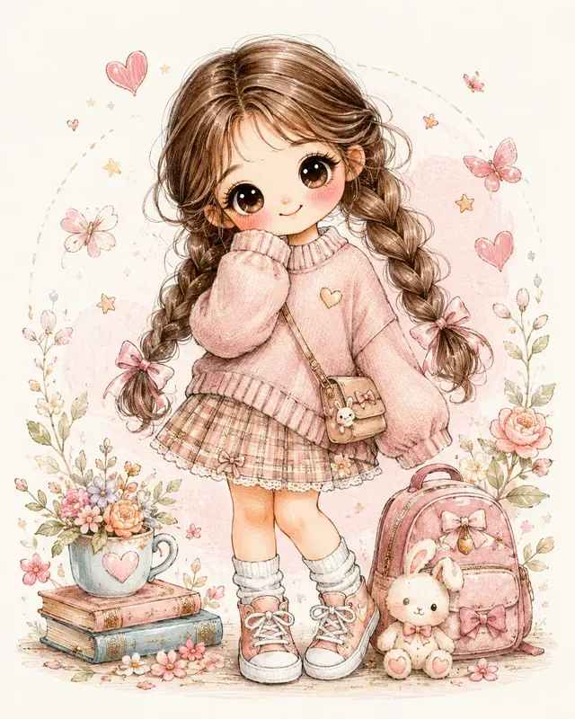 Adorable Fashion Doll Art