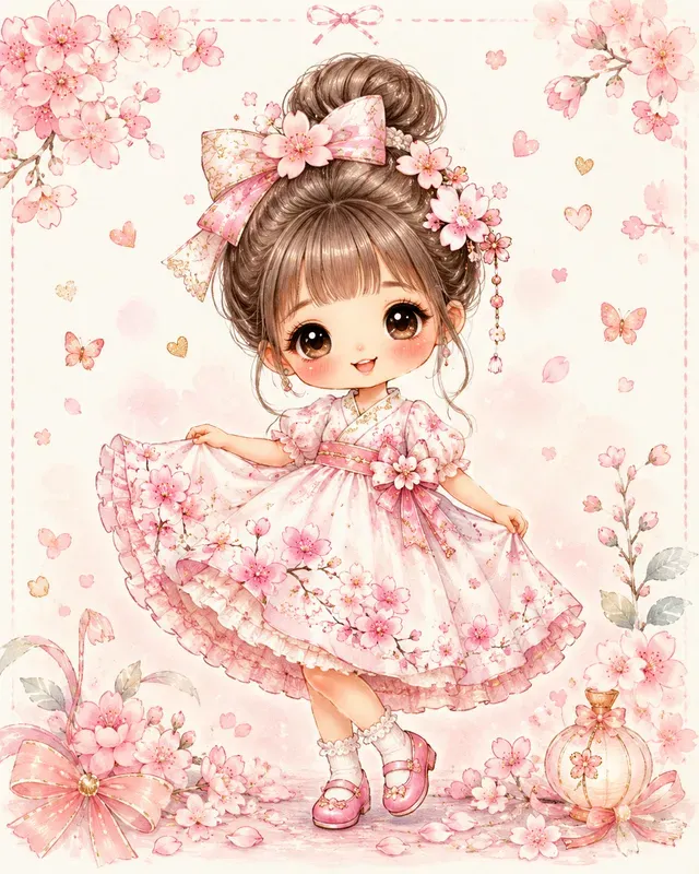 Adorable Fashion Doll Art