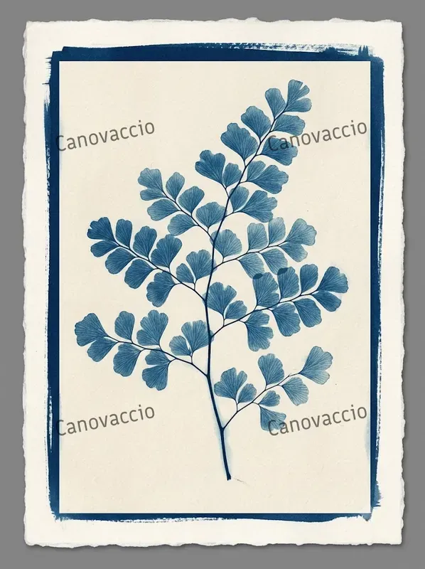 Cyanotype Botanical Ephemera Cards
