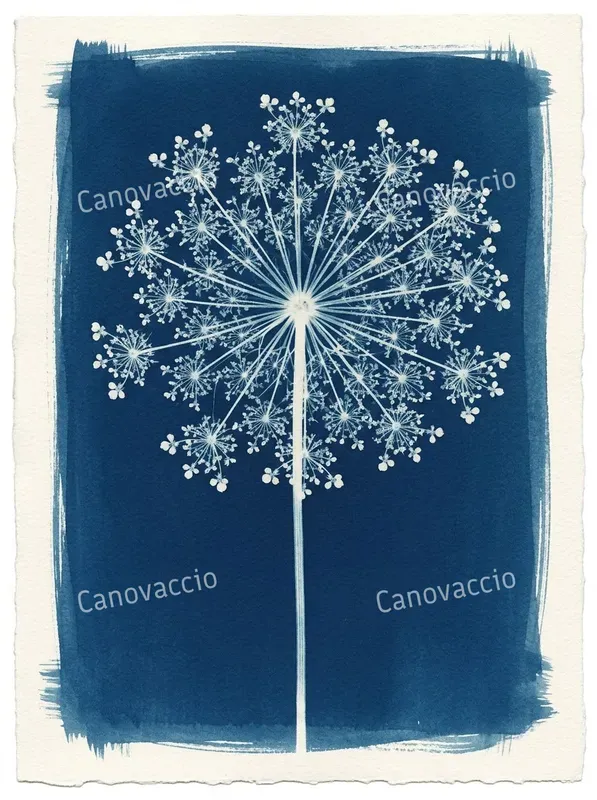 Cyanotype Botanical Ephemera Cards