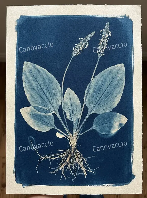 Cyanotype Botanical Ephemera Cards
