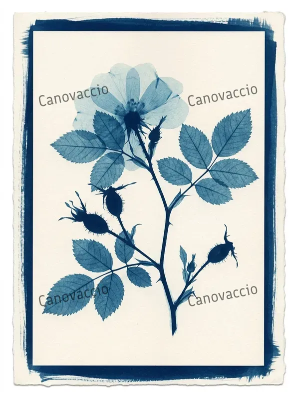 Cyanotype Botanical Ephemera Cards