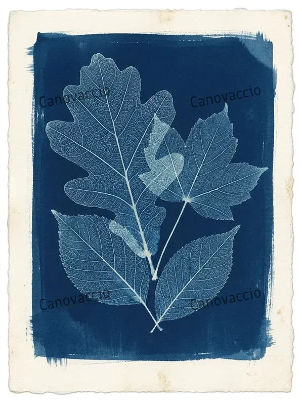 Cyanotype Botanical Ephemera Cards