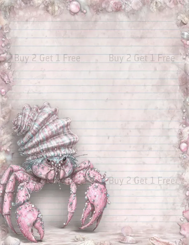 Seaside Steampunk Girl Plain Papers