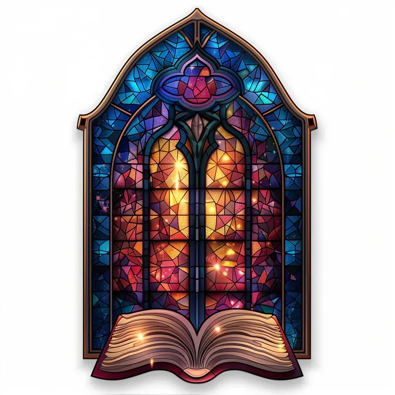 Luminous Catholic Stained Glass Stickers