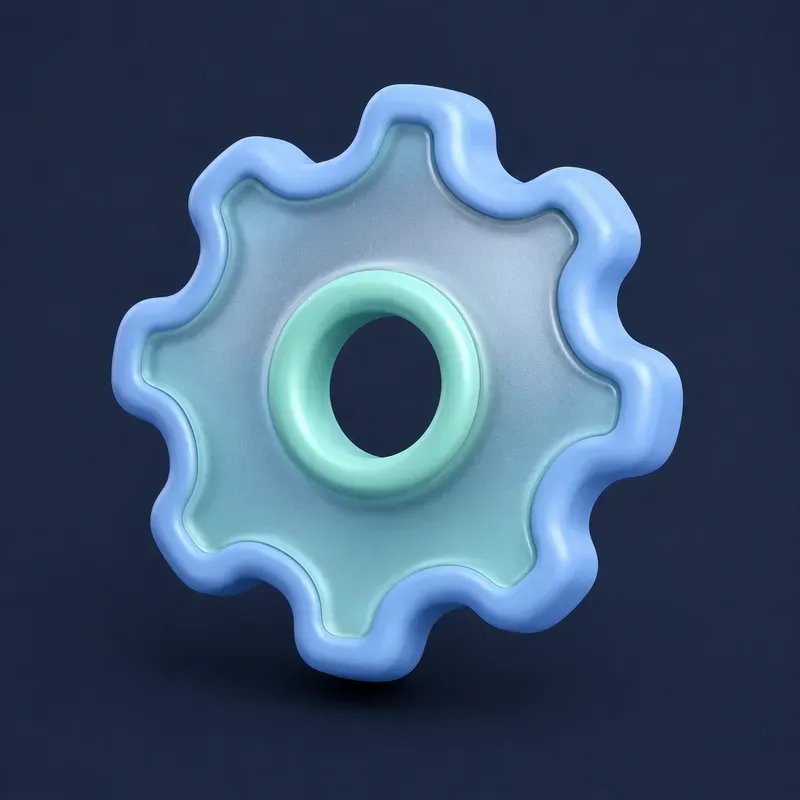 3D Clay Glass UI Icons Generator
