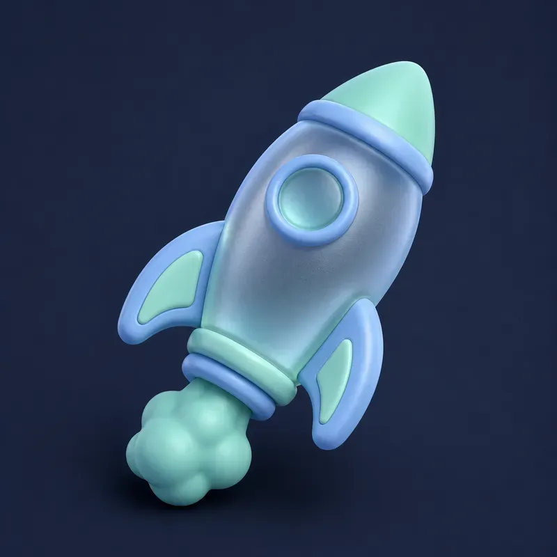 3D Clay Glass UI Icons Generator
