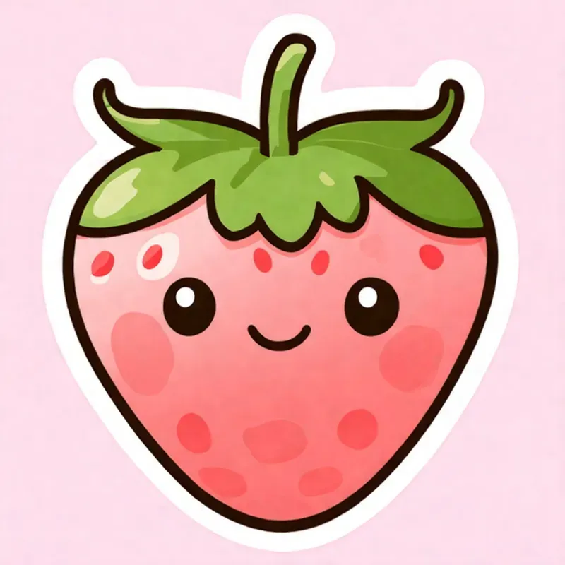 Kawaii Food Sticker Illustrations