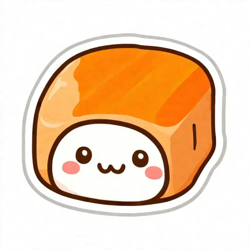 Kawaii Food Sticker Illustrations