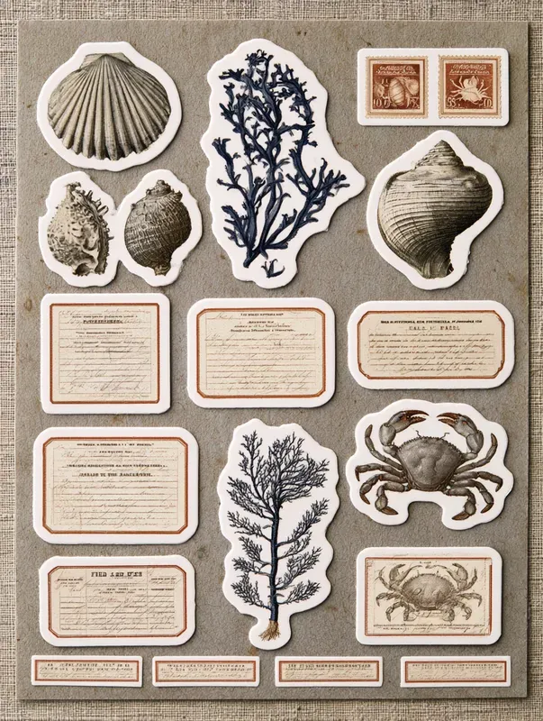 Diecut Naturalist Sticker Sheets