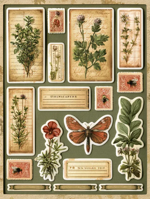Diecut Naturalist Sticker Sheets