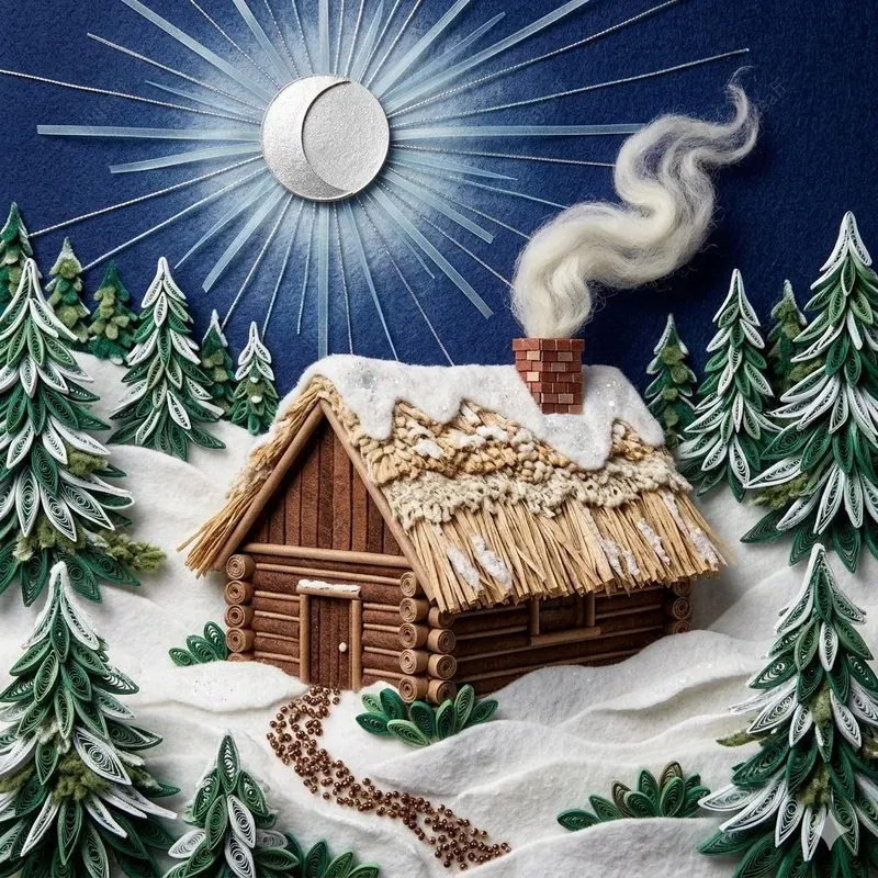 3D Fullframe Quilling Felt Reliefs