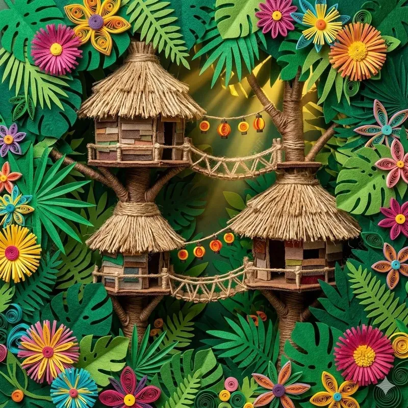 3D Fullframe Quilling Felt Reliefs