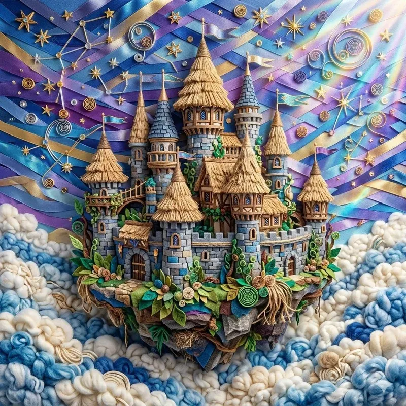 3D Fullframe Quilling Felt Reliefs