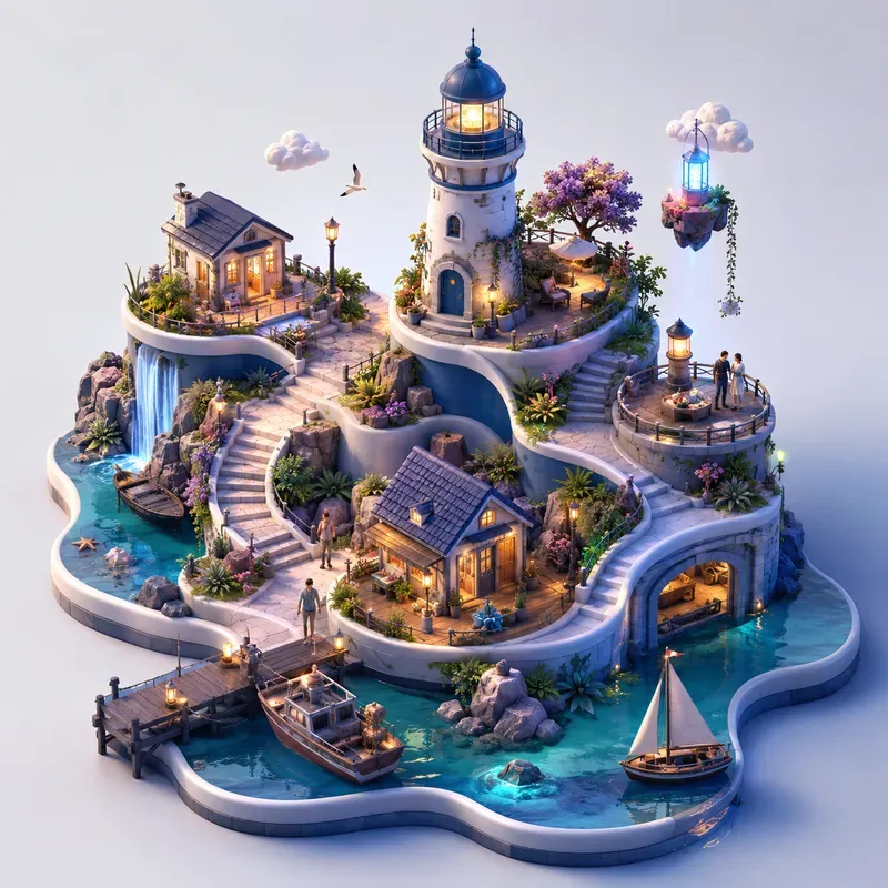 Isometric Journey Worlds