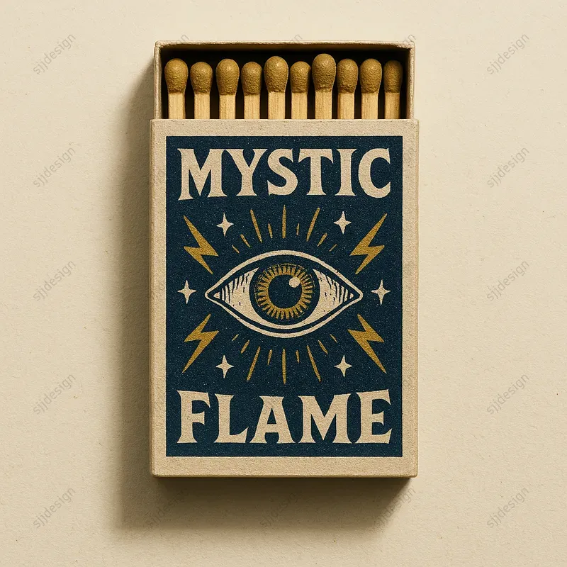 Custom Vintage Matchbox Label Style