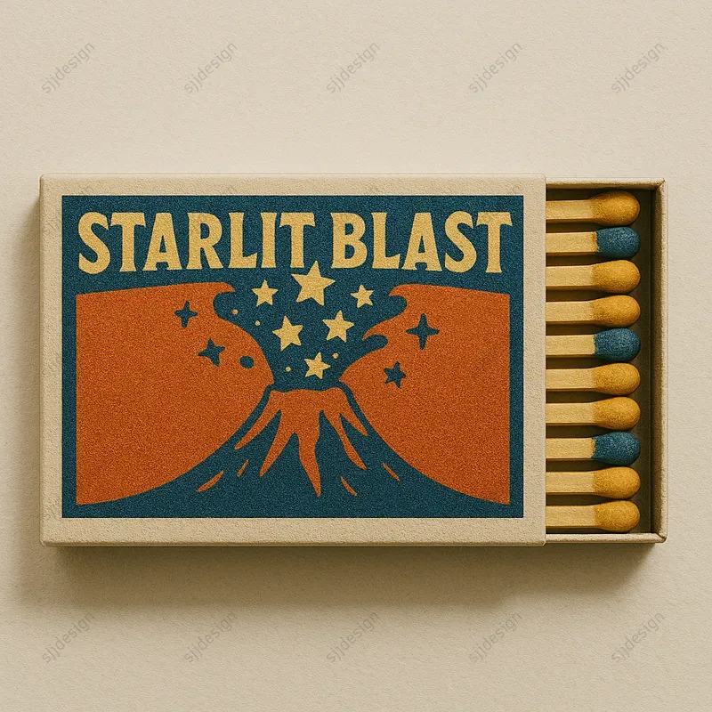 Custom Vintage Matchbox Label Style