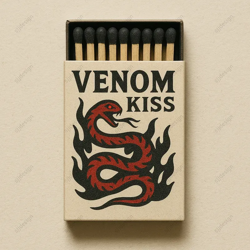Custom Vintage Matchbox Label Style