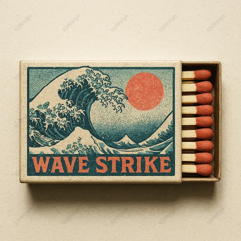 Custom Vintage Matchbox Label Style