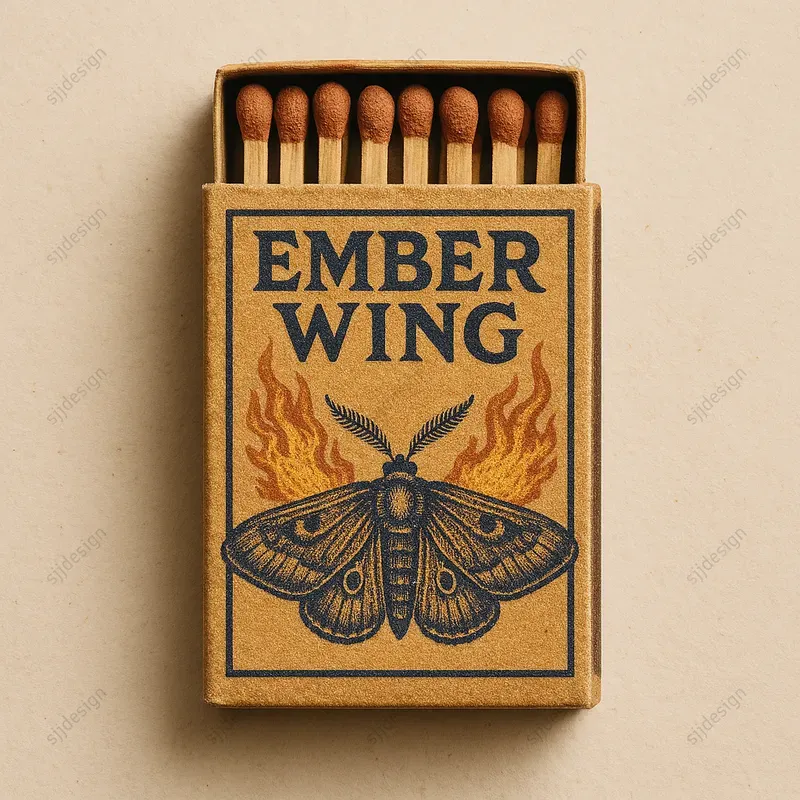 Custom Vintage Matchbox Label Style
