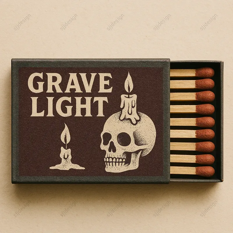Custom Vintage Matchbox Label Style