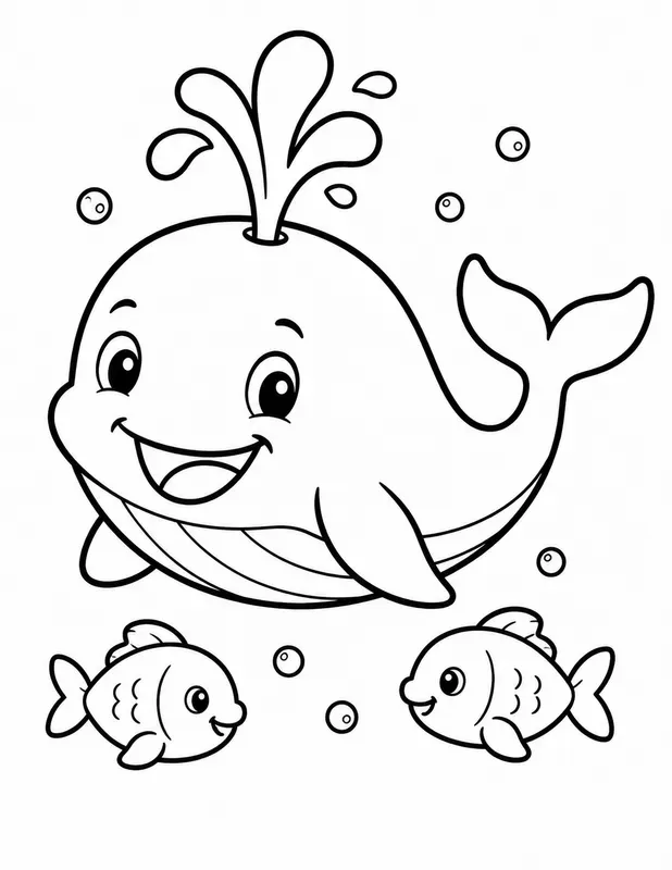 Coloring Book Page Line Art KDP Ready