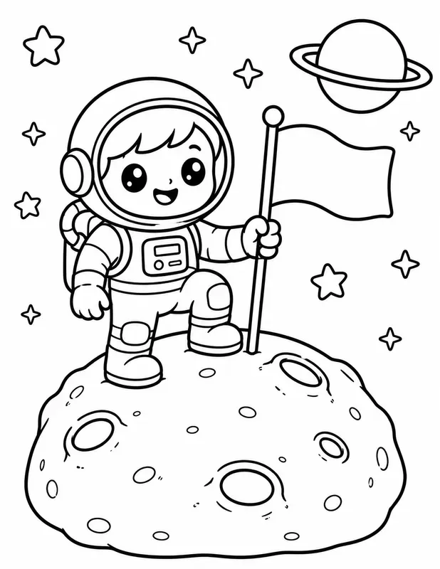 Coloring Book Page Line Art KDP Ready