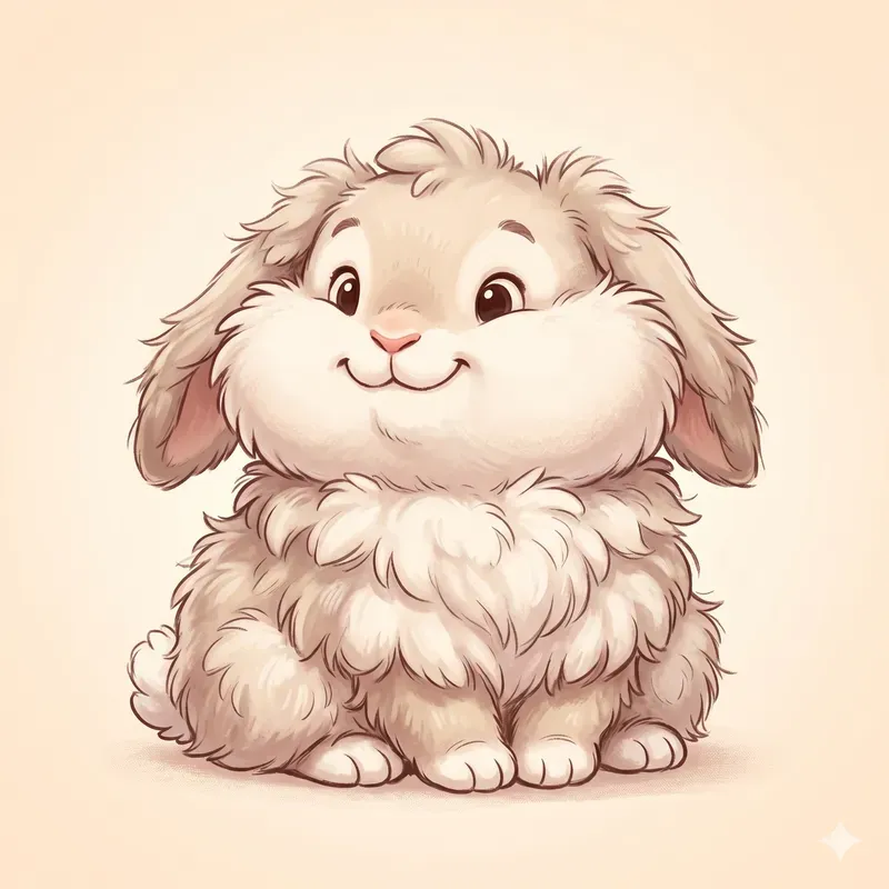 Fluffy Overstuffed Cartoon Animals