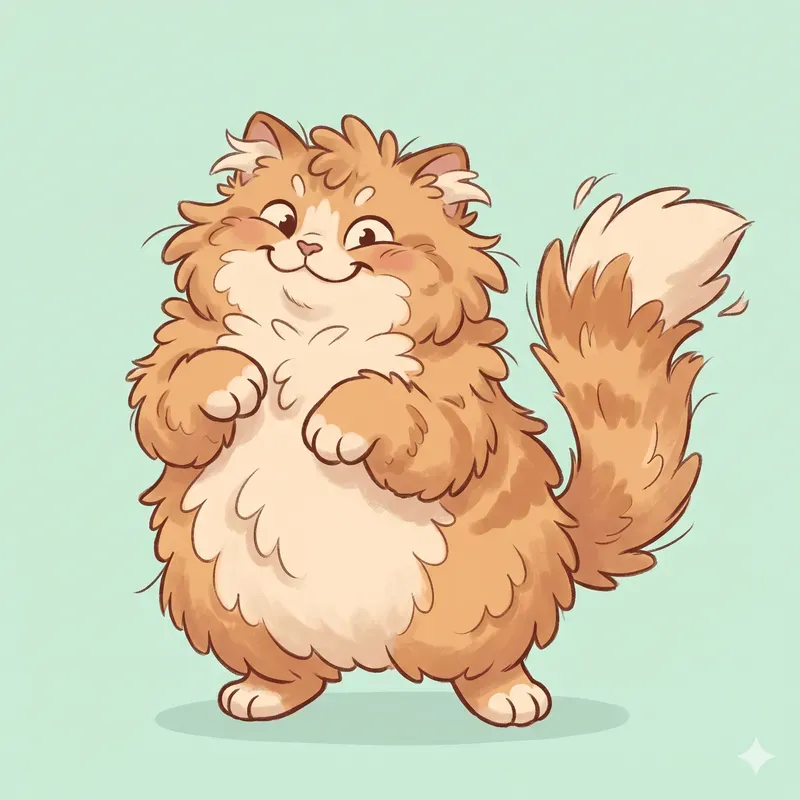 Fluffy Overstuffed Cartoon Animals