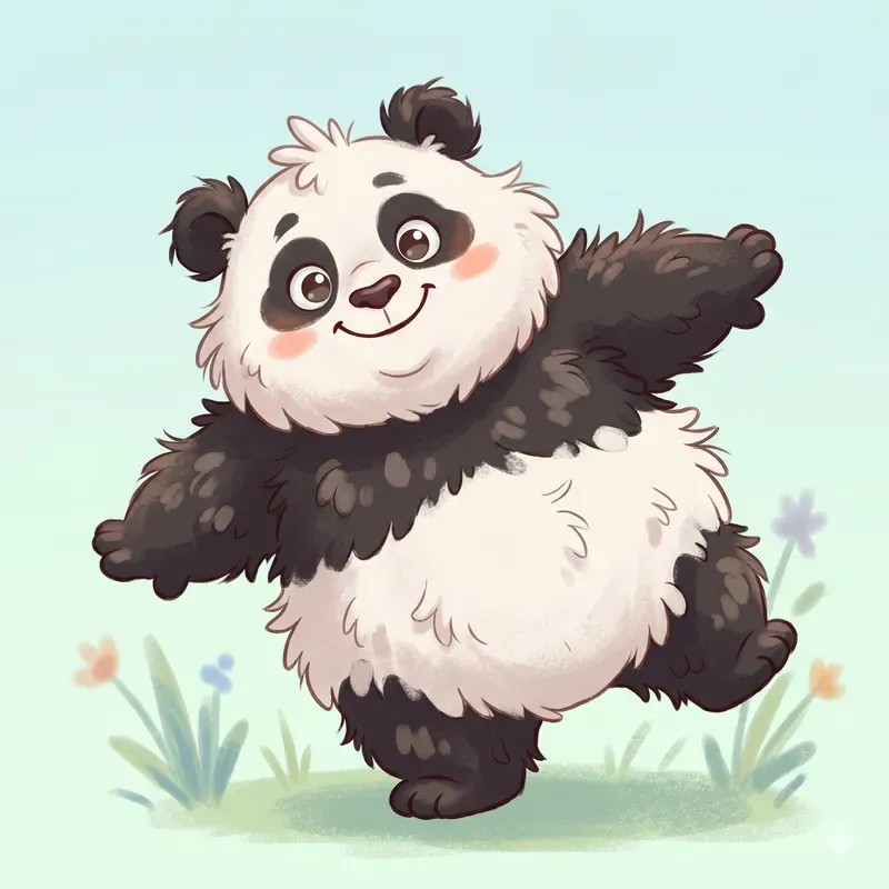 Fluffy Overstuffed Cartoon Animals