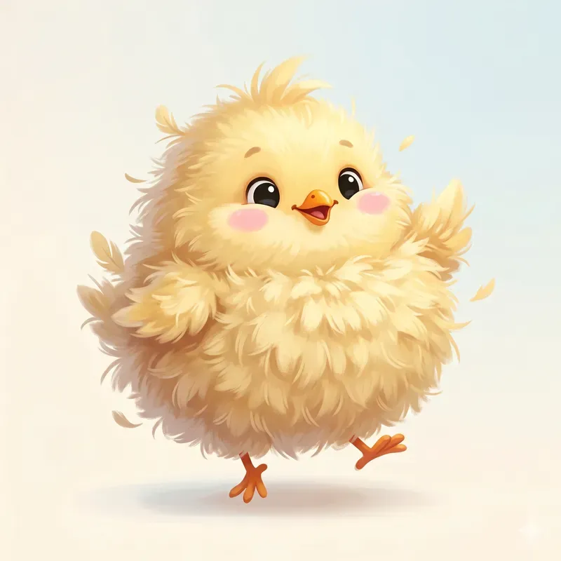 Fluffy Overstuffed Cartoon Animals