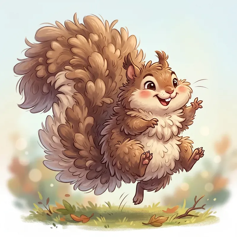 Fluffy Overstuffed Cartoon Animals