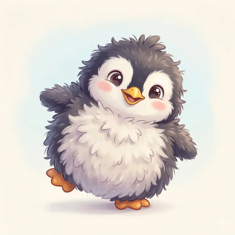Fluffy Overstuffed Cartoon Animals