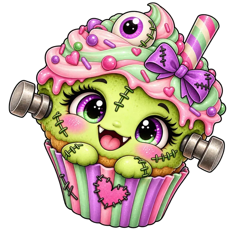 Whimsical Frankenstein Halloween Cliparts