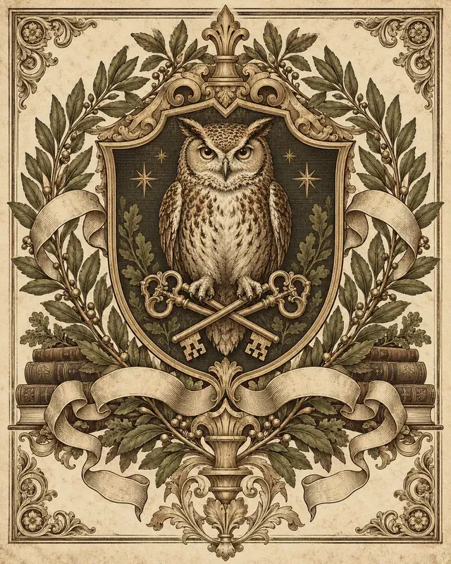 Antique Ex Libris Bookplates