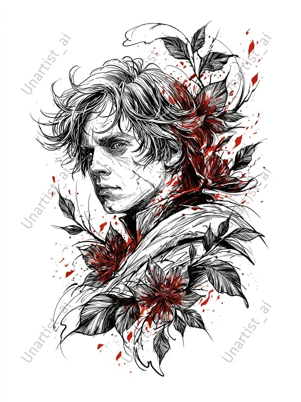 Star Wars Gothic Tattoo Line Art