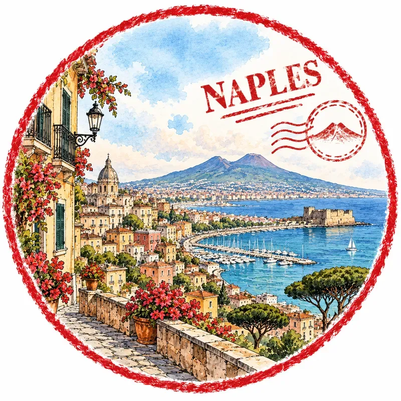 Stampstyle Illustrations Of Cities