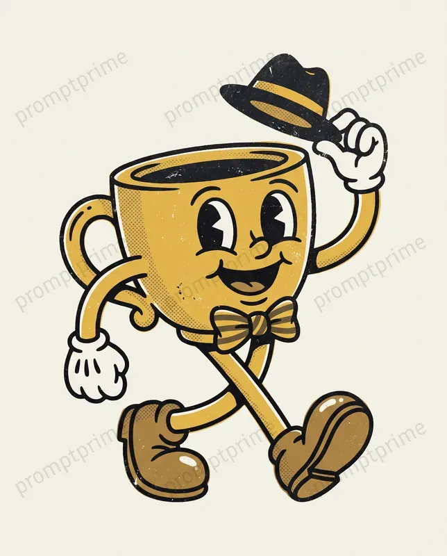 Retro Rubber Hose Cartoon Mascots