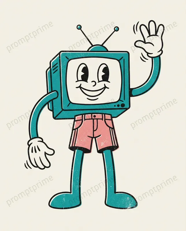 Retro Rubber Hose Cartoon Mascots