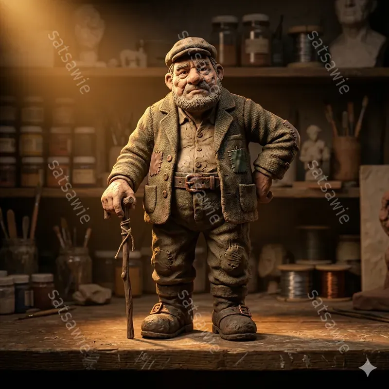 Whimsical Clay Figures