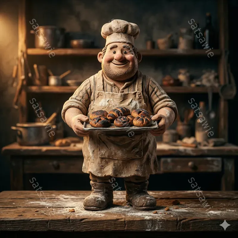 Whimsical Clay Figures