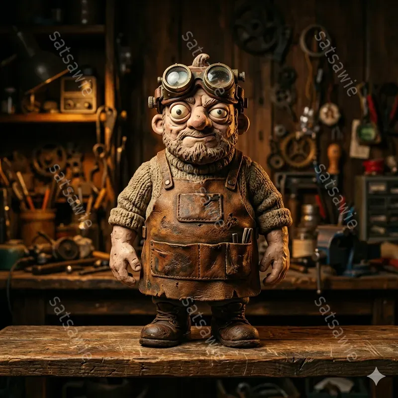 Whimsical Clay Figures