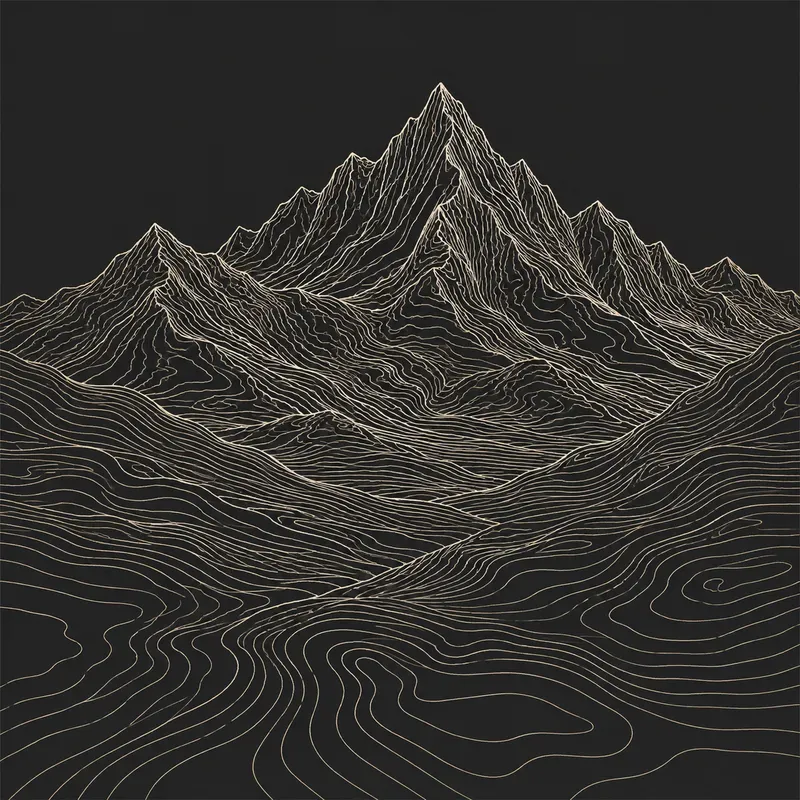 Minimalist Contour Line Art