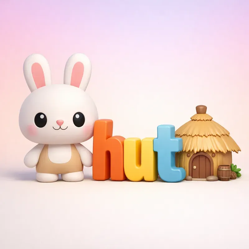 Cute 3D Toy Text Mini Home Logos