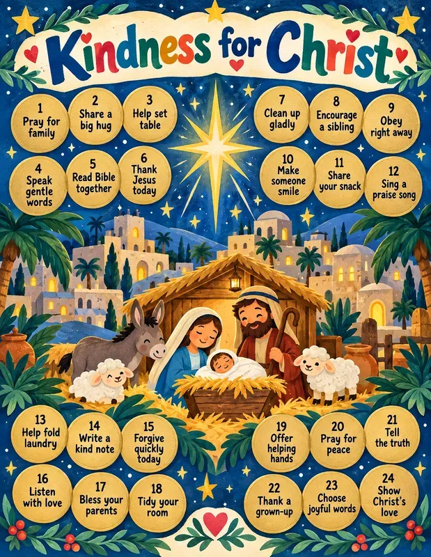 Advent Kindness Mission Boards