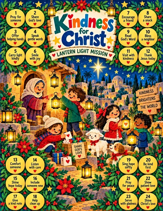 Advent Kindness Mission Boards