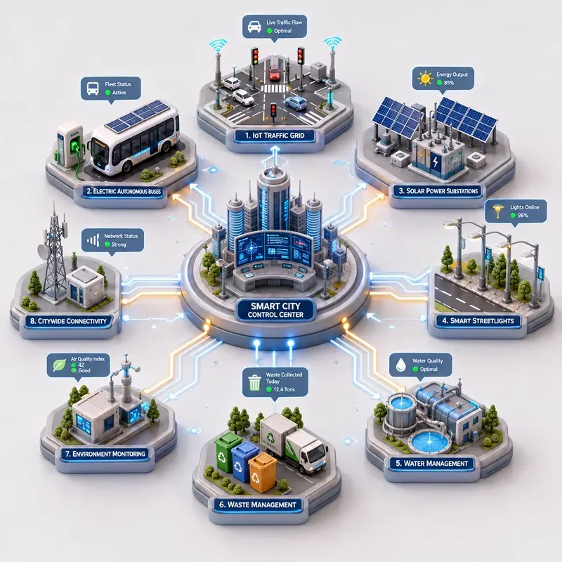 3D Isometric Tech Infographics