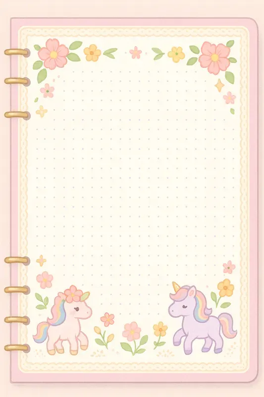 Cute Notebook Page Interiors