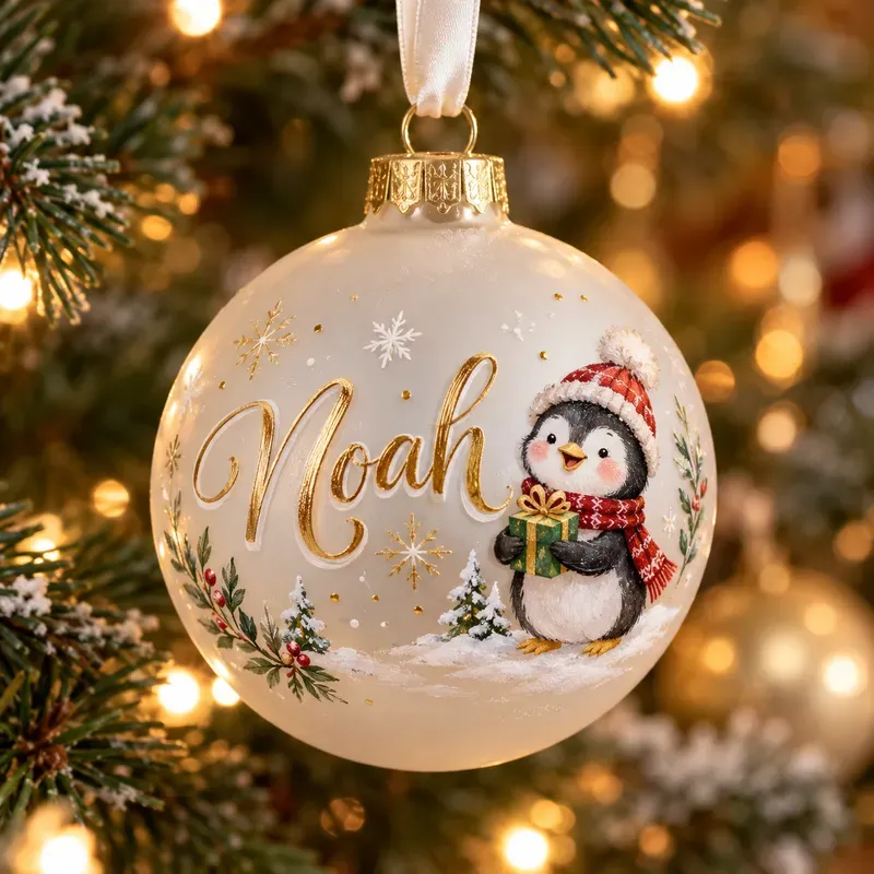 Handpainted Name Ornament Photos