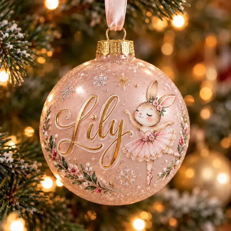 Handpainted Name Ornament Photos